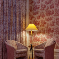 vertical shot of communal space